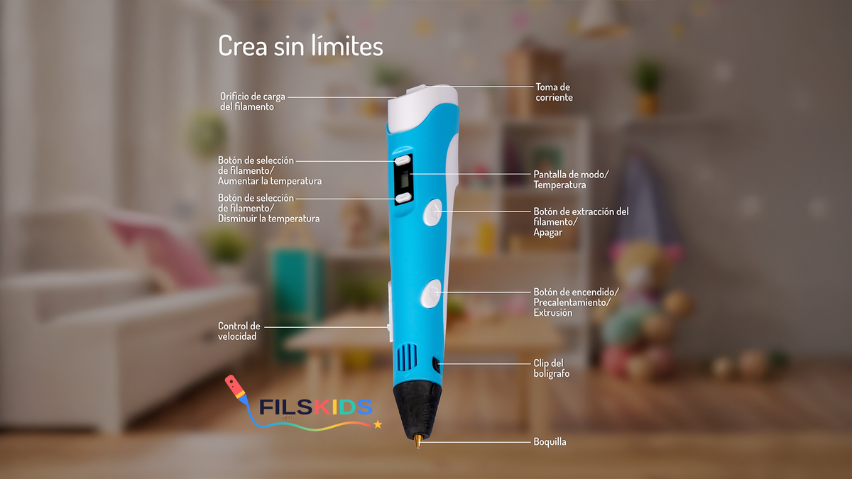 FilsKids - Bolígrafo 3D